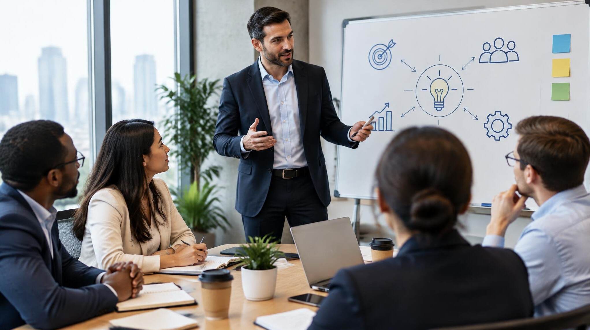 business leader planning strategy